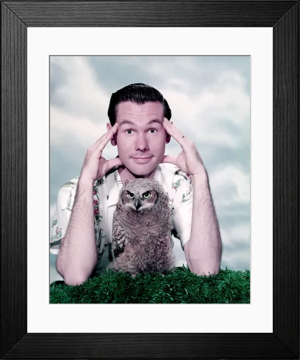 Framed Print : Johnny Carson, host of THE JOHNNY CARSON SHOW, 1955 Framed Print : Johnny Carson, host of THE JOHNNY CARSON SHOW, 1955