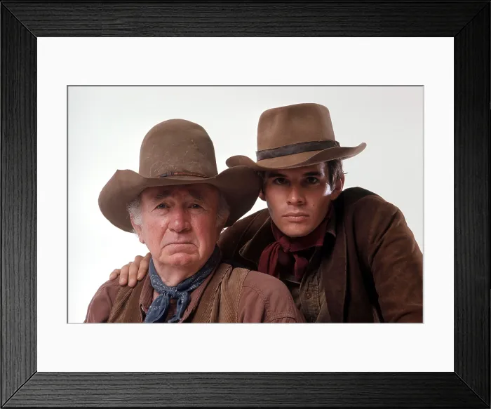 Framed Print : THE GUNS OF WILL SONNETT, from left: Walter Brennan, Dack Rambo, (1967), 1967-69
