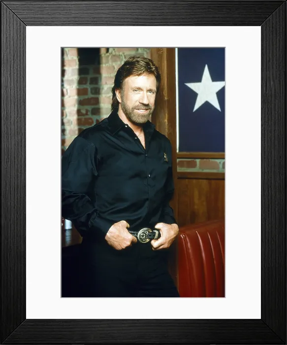 Framed Print : WALKER, TEXAS RANGER, Chuck Norris, 1998, (1993-2001)