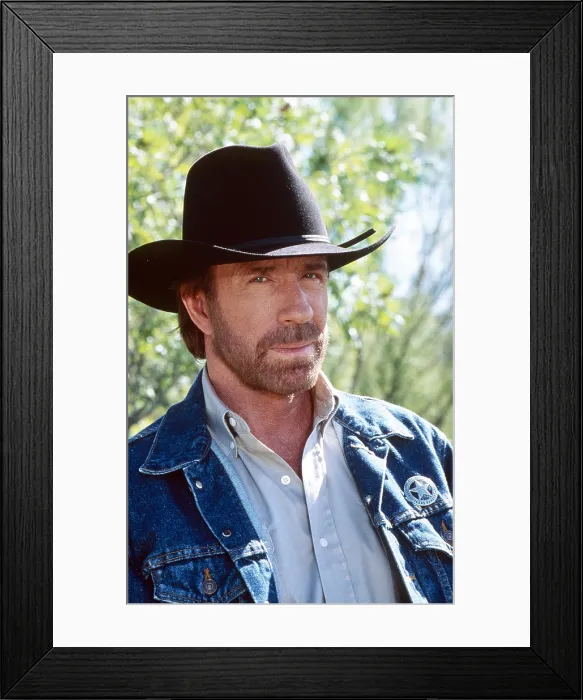 Framed Print : WALKER, TEXAS RANGER, Chuck Norris, 1995, (1993-2001)