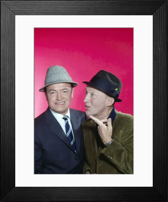 Framed Print : From left: Bob Hope, Bing Crosby, February 1962