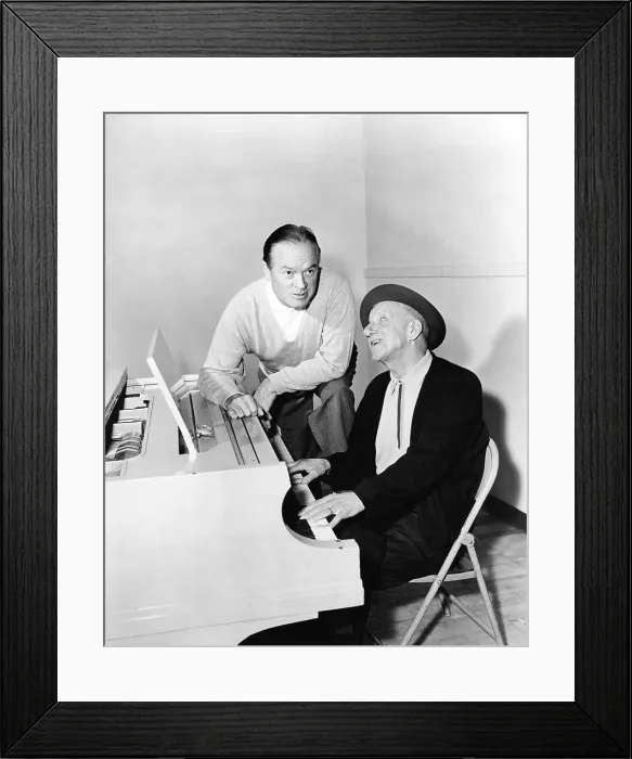 Framed Print : From left: Bob Hope, Jimmy Durante, during the time when they were making the movie BEAU JAMES, 1957 Framed Print : From left: Bob Hope, Jimmy Durante, during the time when they were making the movie BEAU JAMES, 1957