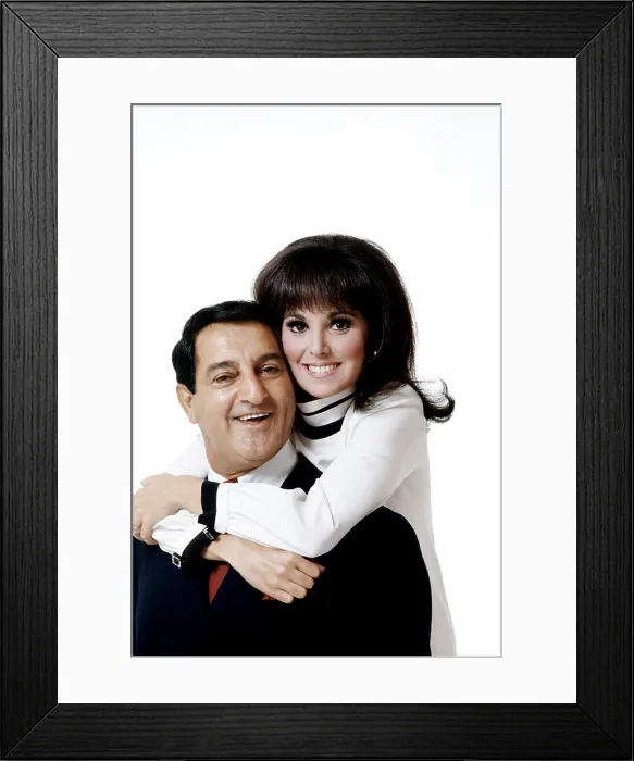 Framed Print : From left, Danny Thomas, Marlo Thomas, 1967
