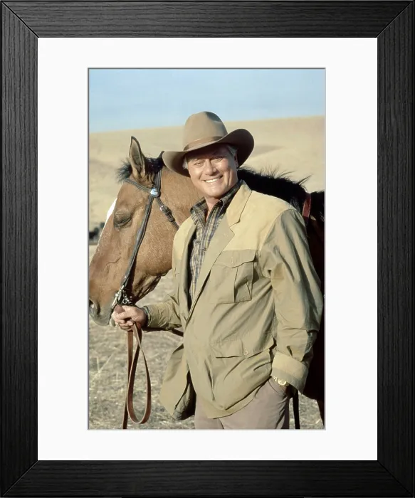 Framed Print : DALLAS, Larry Hagman, 1978-91 (1991 photo) Framed Print : DALLAS, Larry Hagman, 1978-91 (1991 photo)