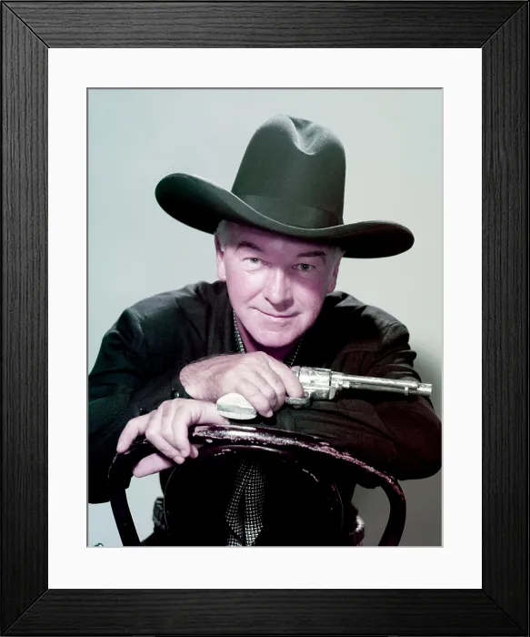 Framed Print : HOPALONG CASSIDY, William Boyd, (1953), 1952-1954 Framed Print : HOPALONG CASSIDY, William Boyd, (1953), 1952-1954