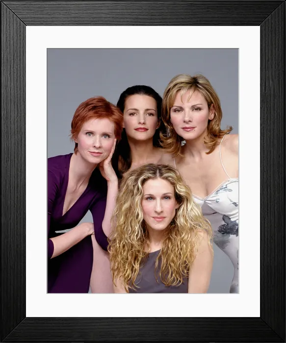 Framed Print : SEX AND THE CITY, Cynthia Nixon, Kristin Davis, Kim Cattral, Sarah Jessica Parker, 1998-2004 Framed Print : SEX AND THE CITY, Cynthia Nixon, Kristin Davis, Kim Cattral, Sarah Jessica Parker, 1998-2004