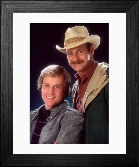 Framed Print : SIMON & SIMON, from left: Jameson Parker, Gerald McRaney, (1983), 1981-88