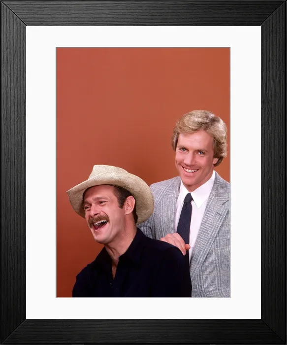 Framed Print : SIMON & SIMON, from left: Gerald McRaney, Jameson Parker, (1982), 1981-88. Gene Trindl / TV Guide Framed Print : SIMON & SIMON, from left: Gerald McRaney, Jameson Parker, (1982), 1981-88. Gene Trindl / TV Guide