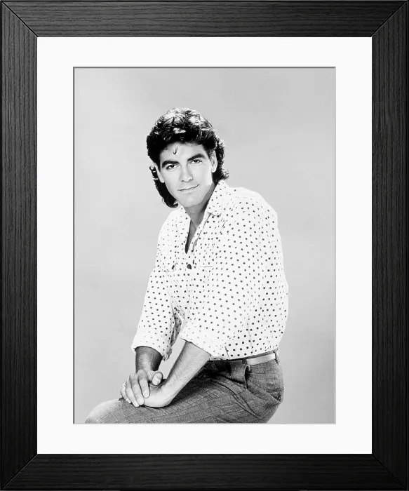 Framed Print : THE FACTS OF LIFE, George Clooney, (Season 7, 1985), 1979-88 Framed Print : THE FACTS OF LIFE, George Clooney, (Season 7, 1985), 1979-88