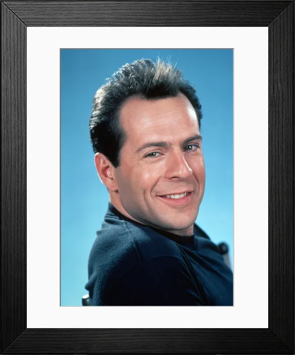 Framed Print : MOONLIGHTING, Bruce Willis, 1985-89