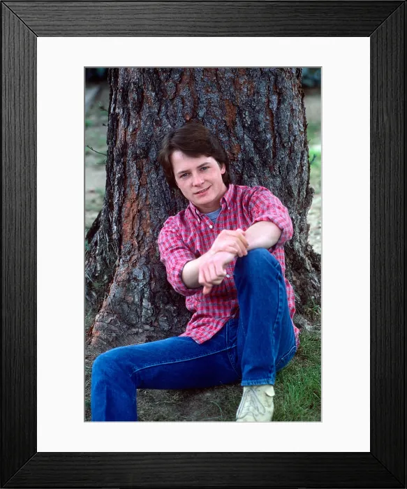 Framed Print : Michael J. Fox of FAMILY TIES, 1984 Framed Print : Michael J. Fox of FAMILY TIES, 1984