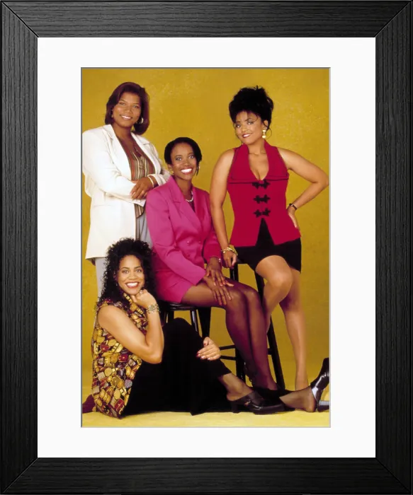 Framed Print : LIVING SINGLE, clockwise from bottom left: Kim Coles, Queen Latifah, Erika Alexander, Kim Fields, 1993-1998 Framed Print : LIVING SINGLE, clockwise from bottom left: Kim Coles, Queen Latifah, Erika Alexander, Kim Fields, 1993-1998