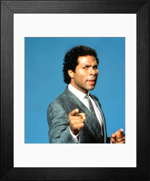 Framed Print : MIAMI VICE, Philip Michael Thomas, television, 1984-1989.'