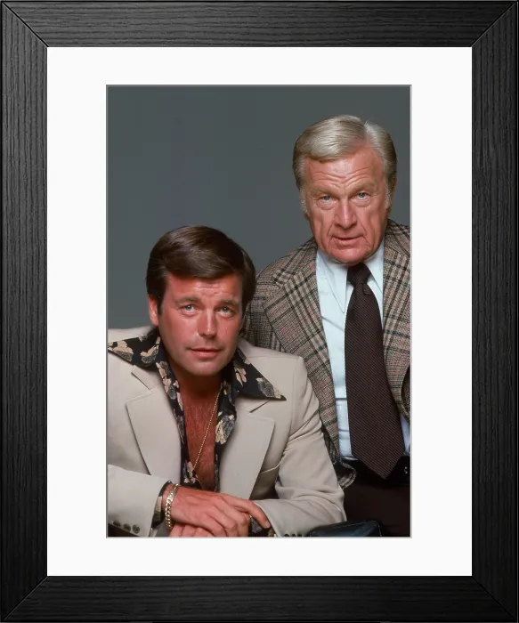 Framed Print : SWITCH, from left: Robert Wagner, Eddie Albert, 1975-1978