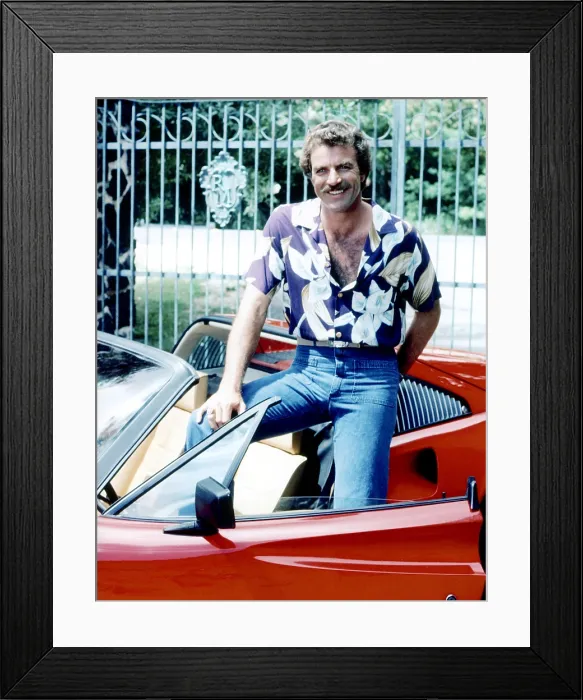 Framed Print : MAGNUM P.I. Tom Selleck, 1980-88