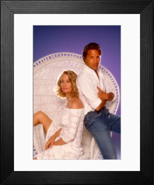 Framed Print : THE LONG HOT SUMMER, Cybill Shepherd, Don Johnson, 1985 Framed Print : THE LONG HOT SUMMER, Cybill Shepherd, Don Johnson, 1985