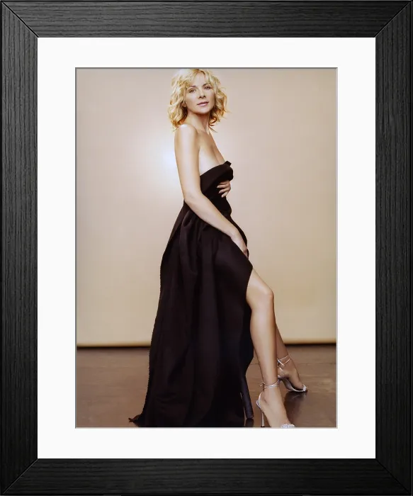 Framed Print : Kim Cattrall, article, Fifty Sexiest Stars Of All Time, c. 2002