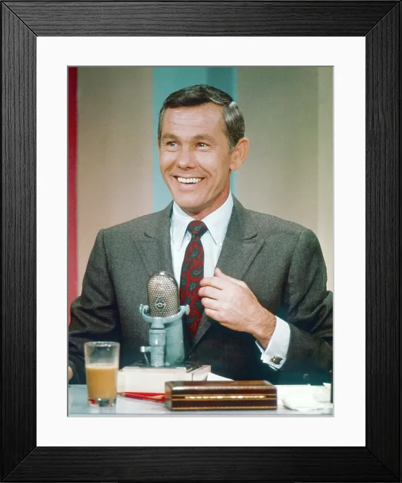 Framed Print : THE TONIGHT SHOW WITH JOHNNY CARSON, Johnny Carson (host), ca. 1980s, 1962-1992