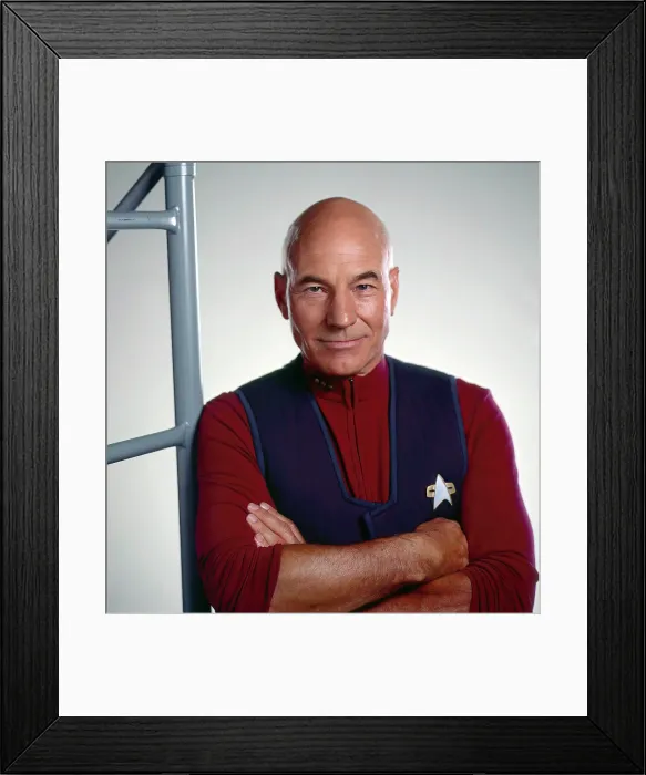 Framed Print : STAR TREK: THE NEXT GENERATION, Patrick Stewart, 1987-94