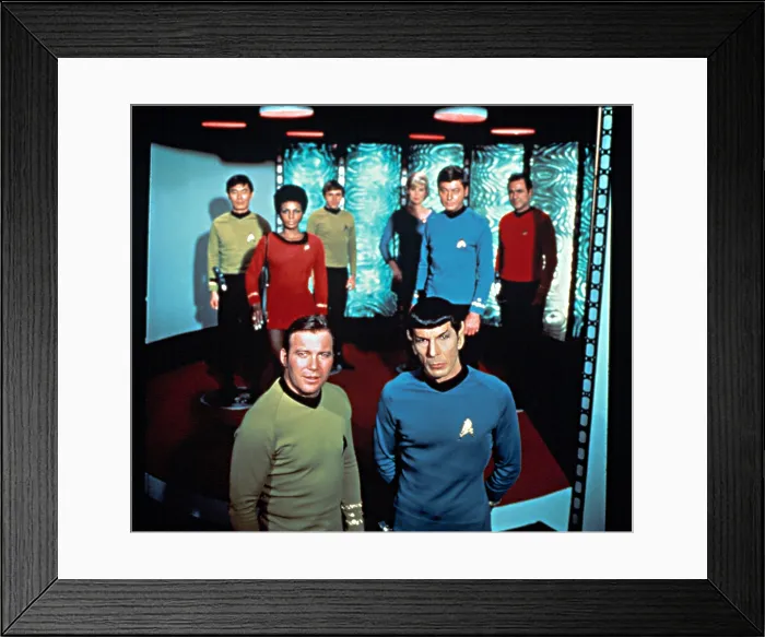 Framed Print : STAR TREK, 1966-1969, second season cast shot, on the transporter