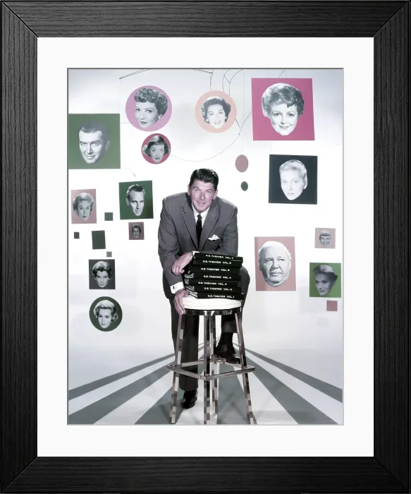 Framed Print : GENERAL ELECTRIC THEATER, host Ronald Reagan, ca. mid-1950s