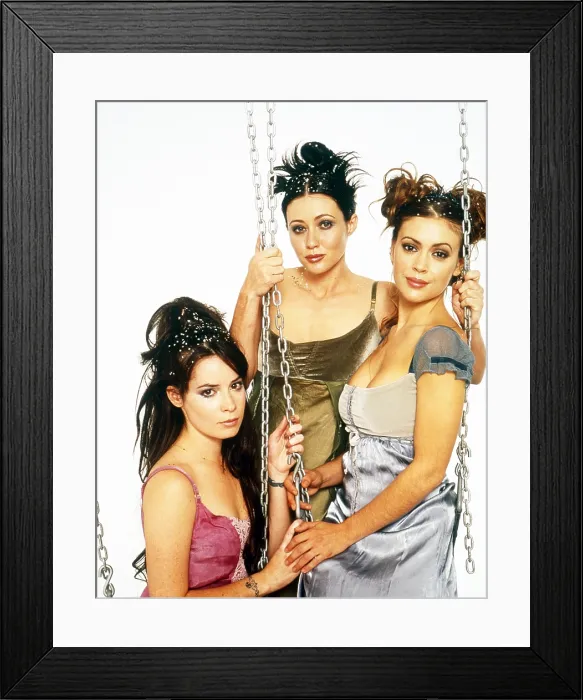 Framed Print : CHARMED, from left: Holly Marie Combs, Shannen Doherty, Alyssa Milano, 1998, 1998-2006 Framed Print : CHARMED, from left: Holly Marie Combs, Shannen Doherty, Alyssa Milano, 1998, 1998-2006