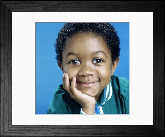 Framed Print : WEBSTER, Emmanuel Lewis, 1983-87 (1986 photo by Bonnie Schiffman)
