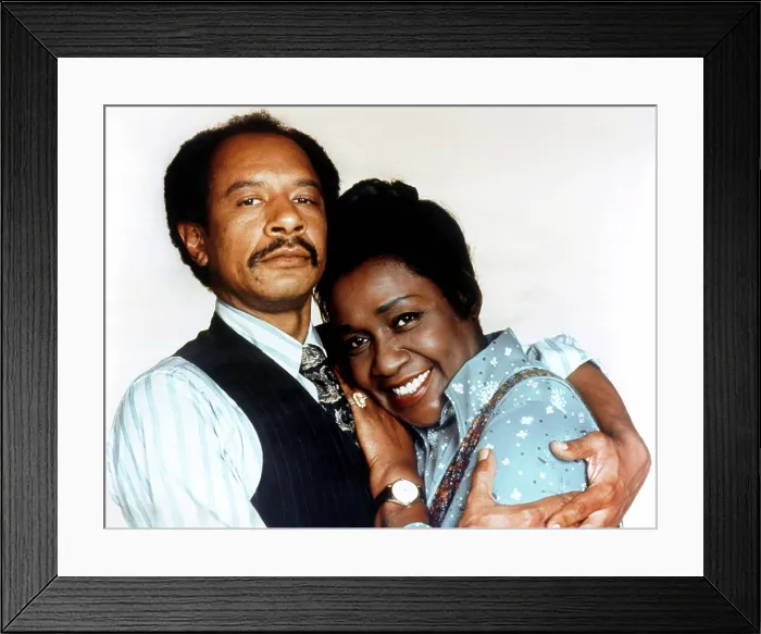 Framed Print : THE JEFFERSONS, from left: Sherman Hemsley, Isabel Sanford, 1975-85