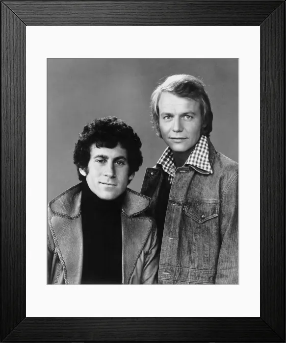 Framed Print : STARSKY AND HUTCH, from left: Paul Michael Glaser, David Soul, 1975-79