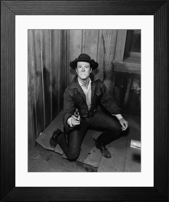 Framed Print : TRACKDOWN, Robert Culp, Outlaw's Wife, (Season 2, episode 202, aired September 12, 1958), 1957-1959