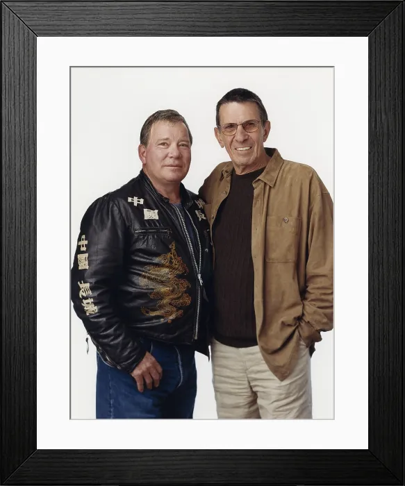 Framed Print : From left, William Shatner, Leonard Nimoy, 2002 Framed Print : From left, William Shatner, Leonard Nimoy, 2002