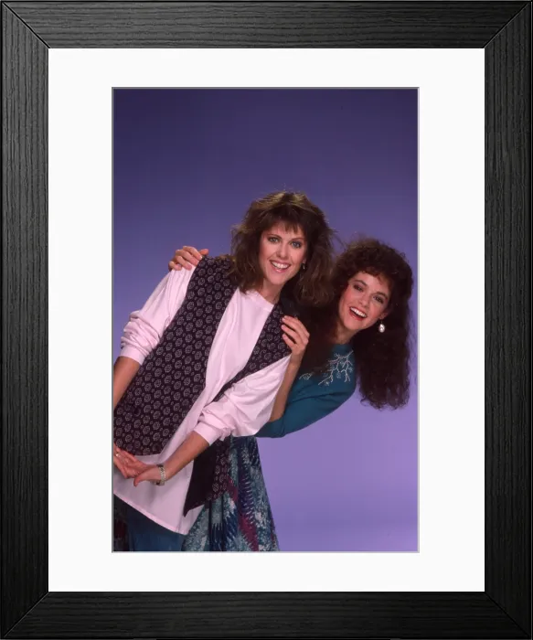 Framed Print : MY SISTER SAM, Pam Dawber, Rebecca Schaeffer, 1986-88
