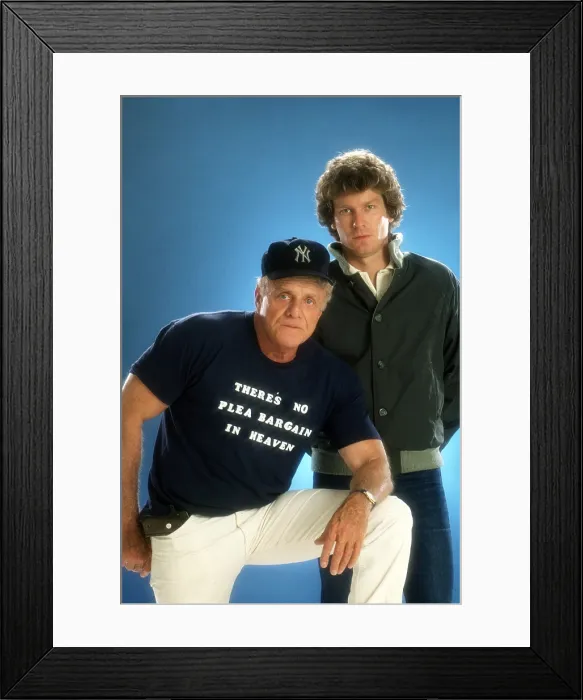 Framed Print : HARDCASTLE AND MCCORMICK, from left: Brian Keith, Daniel Hugh Kelly, 1983-1986
