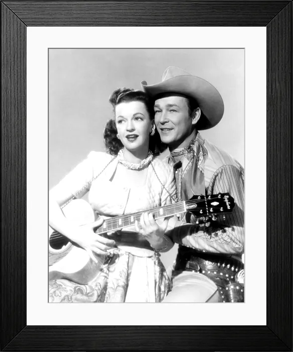 Framed Print : From left, Dale Evans, Roy Rogers, ca. mid-1940s