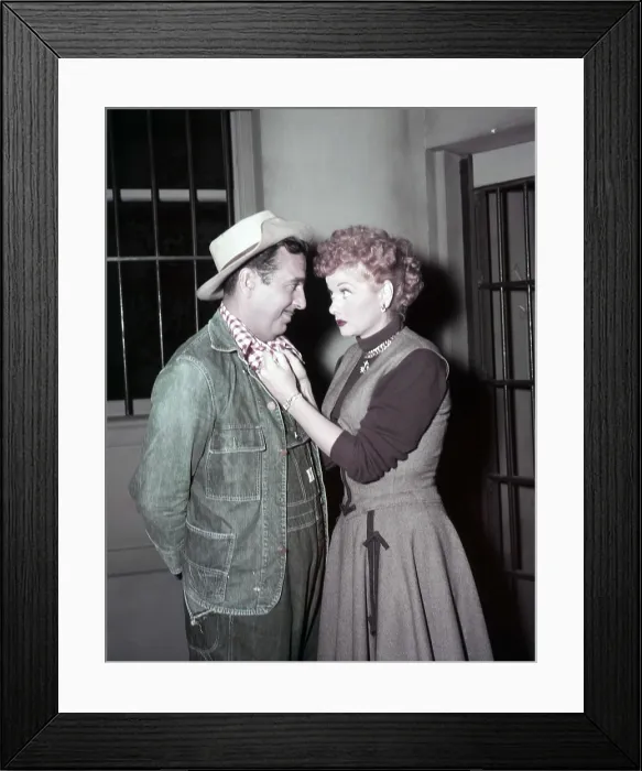 Framed Print : I LOVE LUCY, from left: Tennessee Ernie Ford, Lucille Ball, Tennessee Bound, (Season 4, ep 414, aired January 24, 1955), 1951-1957