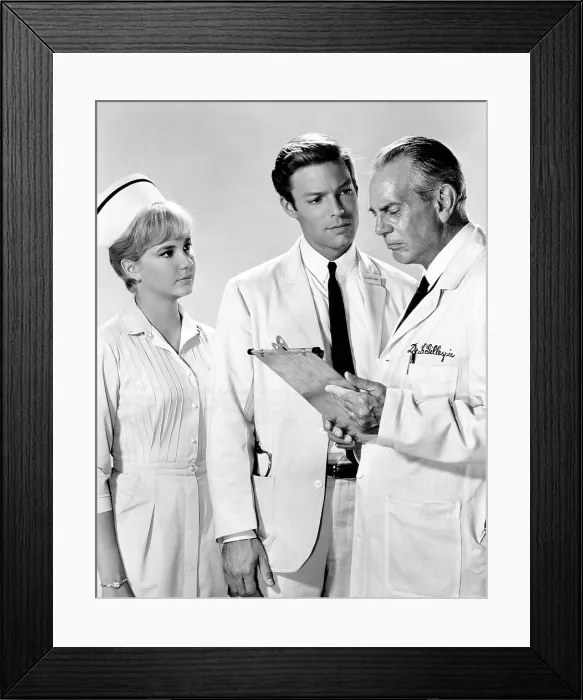 Framed Print : DR. KILDARE, Lee Kurty, Richard Chamberlain, Raymond Massey, 1961-66
