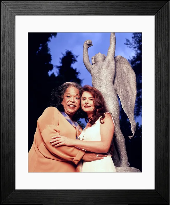 Framed Print : TOUCHED BY AN ANGEL, from left: Della Reese, Roma Downey, (1994), 1994-2003