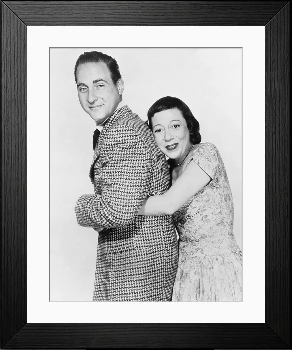 Framed Print : SID CAESAR INVITES YOU, from left: Sid Caesar, Imogene Coca, 1958