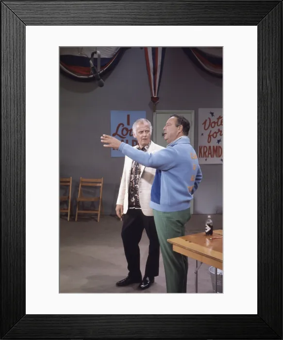 Framed Print : THE JACKIE GLEASON SHOW (aka THE HONEYMOONERS), from left, Art Carney, Jackie Gleason, 1966-70