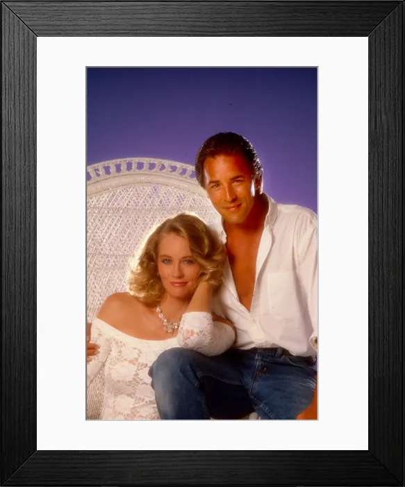 Framed Print : THE LONG HOT SUMMER, Cybill Shepherd, Don Johnson, 1985