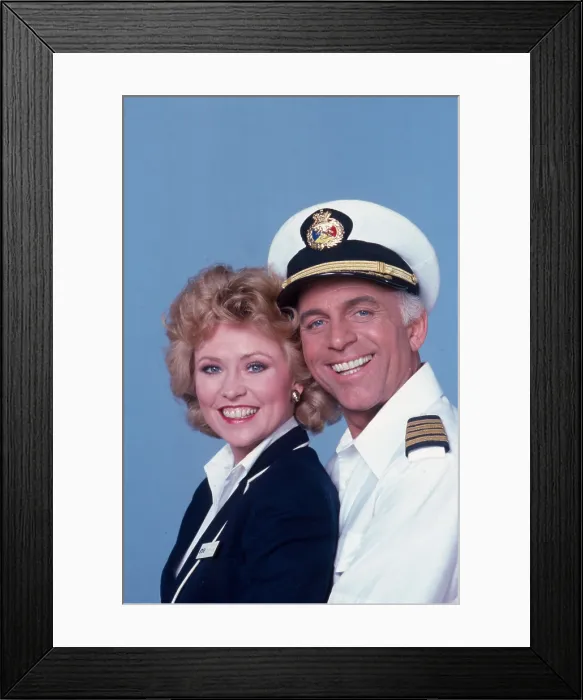 Framed Print : THE LOVE BOAT, Lauren Tewes, Gavin MacLeod, 1977-1986