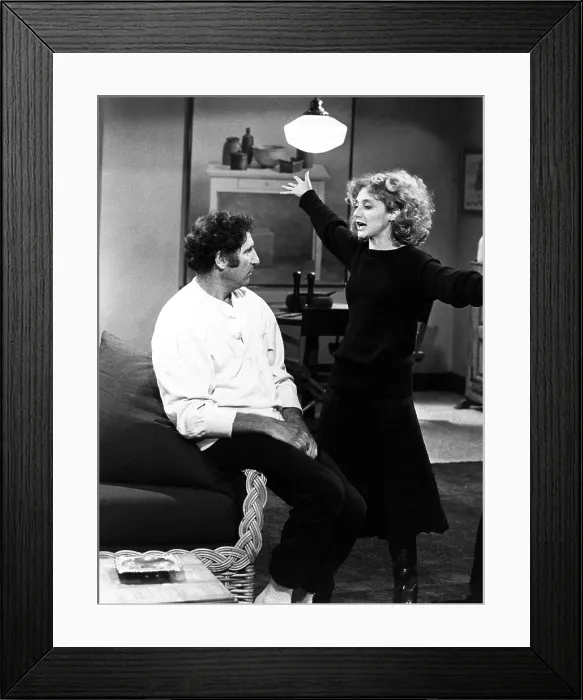 Framed Print : TAXI, from left, Judd Hirsch, Carol Kane, Scenskees from a Marriage, Part II, aired October 28, 1982