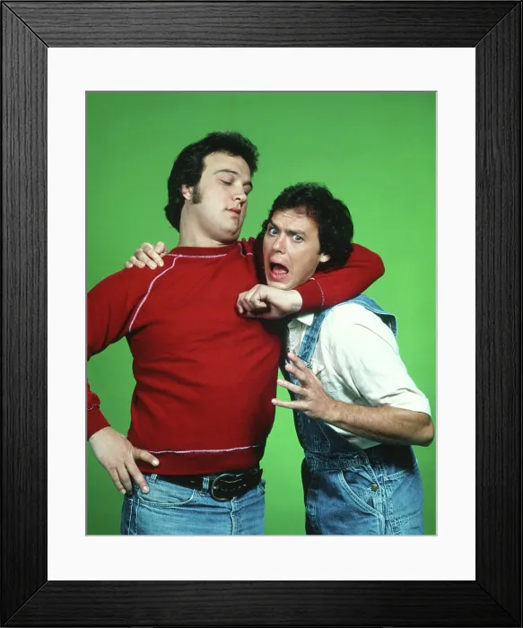 Framed Print : WORKING STIFFS, l-r: Jim Belushi, Michael Keaton, 1979