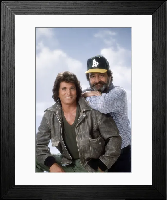 Framed Print : HIGHWAY TO HEAVEN, from left, Michael Landon, Victor French, (1984), 1984-89 Framed Print : HIGHWAY TO HEAVEN, from left, Michael Landon, Victor French, (1984), 1984-89