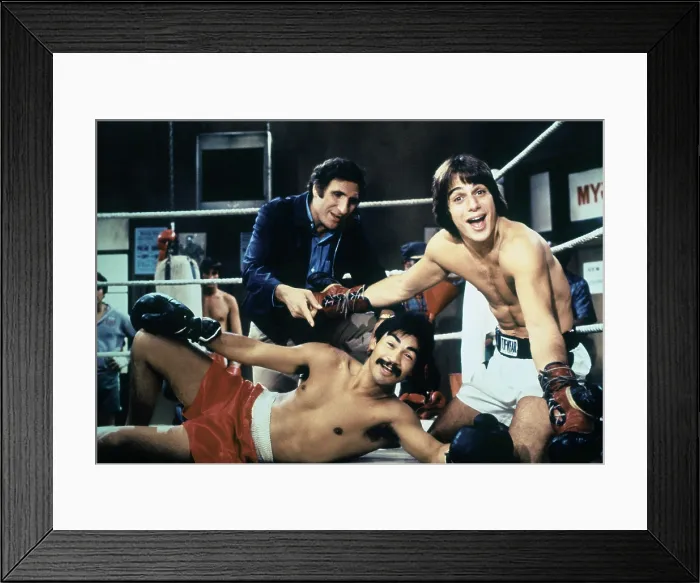 Framed Print : TAXI, left: Judd Hirsch, right: Tony Danza, 1978-83 Framed Print : TAXI, left: Judd Hirsch, right: Tony Danza, 1978-83