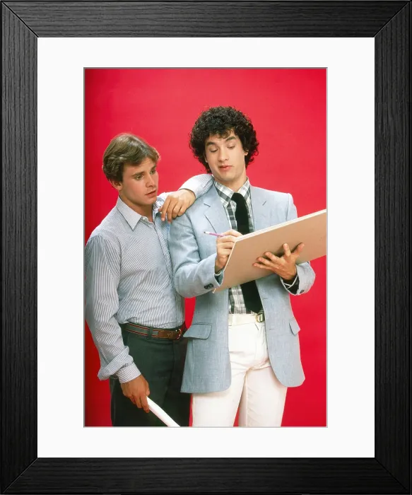 Framed Print : BOSOM BUDDIES, from left: Peter Scolari, Tom Hanks, 1980, 1980-1982