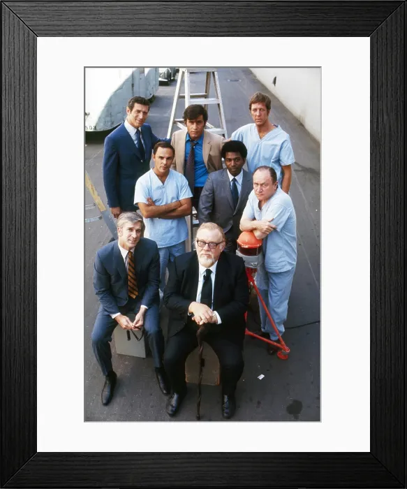 Framed Print : THE BOLD ONES: THE NEW DOCTORS, top, from left: Joseph Campanella, James Farentino, David Hartman, center, from left: John Saxon, Hari Rhodes, E.G Framed Print : THE BOLD ONES: THE NEW DOCTORS, top, from left: Joseph Campanella, James Farentino, David Hartman, center, from left: John Saxon, Hari Rhodes, E.G