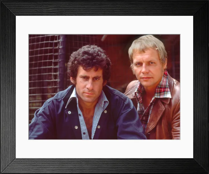 Framed Print : STARSKY AND HUTCH, Paul Michael Glaser, David Soul, 1975-79