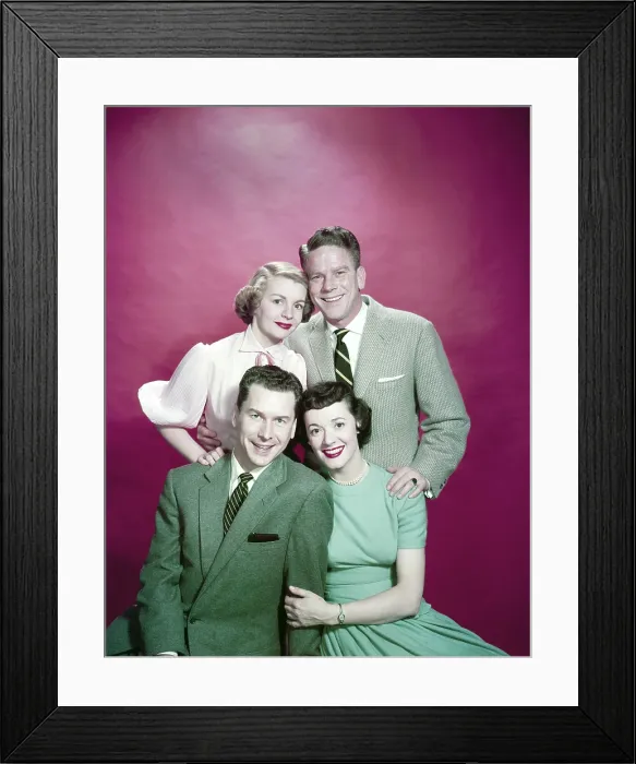 Framed Print : YOUR HIT PARADE, top, from left: Dorothy Collins, Snooky Lanson, bottom, from left: Russell Arms, Gisele MacKenzie, 1950-1959