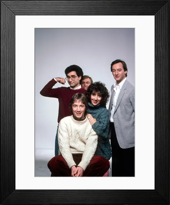 Framed Print : SCTV (aka SECOND CITY TV), clockwise from top left: Eugene Levy, John Candy, Joe Flaherty, Andrea Martin, Martin Short, 1976-81 Framed Print : SCTV (aka SECOND CITY TV), clockwise from top left: Eugene Levy, John Candy, Joe Flaherty, Andrea Martin, Martin Short, 1976-81